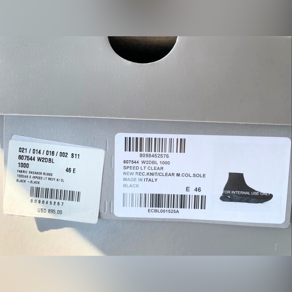 BRAND NEW- Balenciaga Speed Trainer Sneakers - Picture 7 of 8